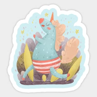 Happy unicorn day Sticker